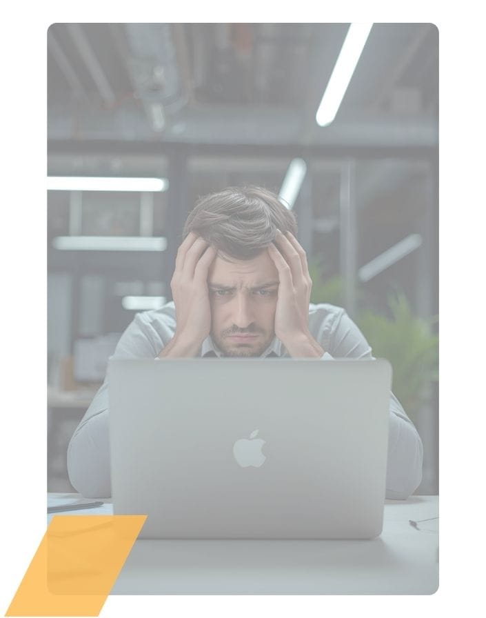 Entrrepreneur excédé par des problèmes avec son site web